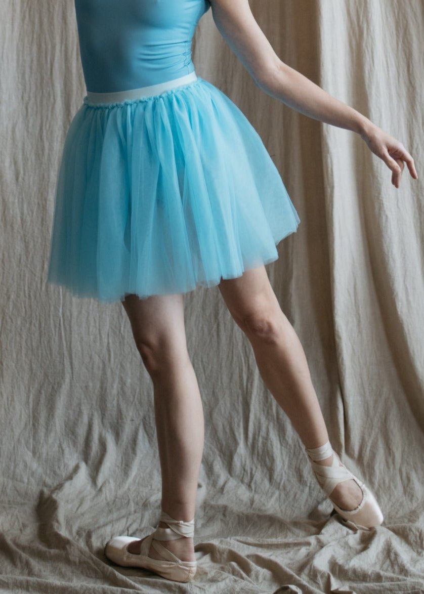 Short Tutu Pierina - Pull-Up Tulle Short Tutu blue